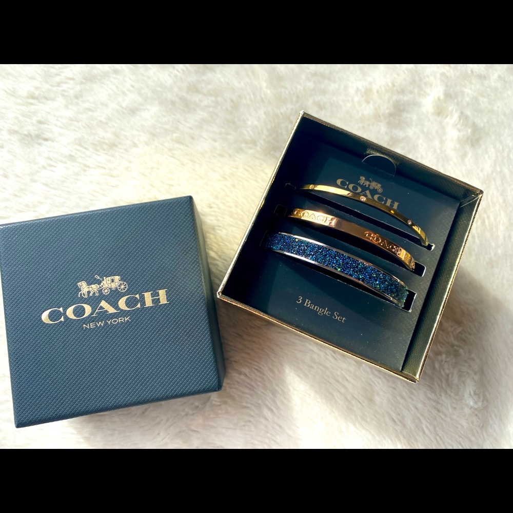 Coach 3 Bangle Set NIB